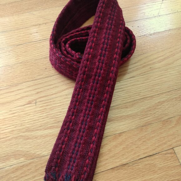 Vintage Handwoven Pure Wool Tie Maria Svatina Made in Canada - Picture 3 of 12